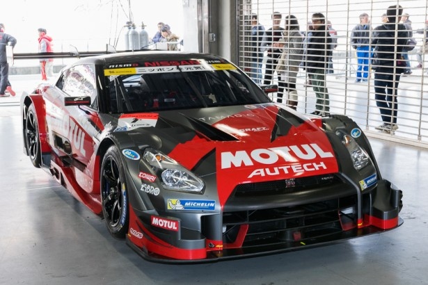 SUPER GTに参戦するGT500も展示。企画レース等にも登場した