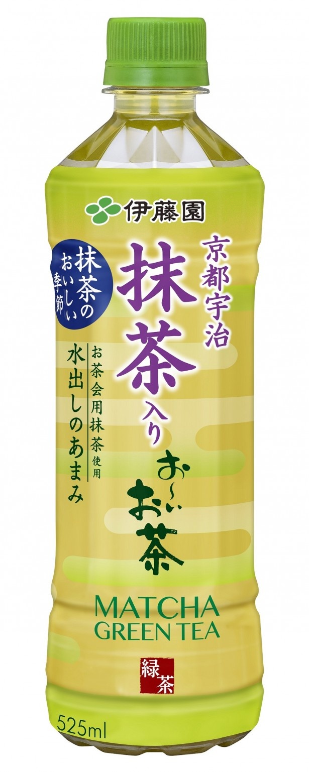【写真を見る】お茶会用抹茶を使用した冬季限定「京都宇治抹茶入り お～いお茶」(税別140円)も発売中