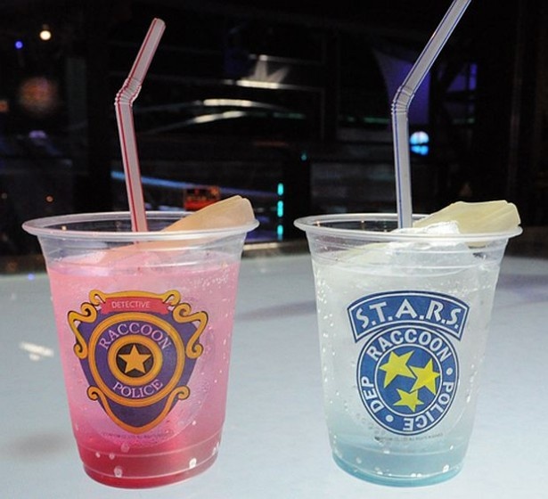 R.P.D.とS.T.A.R.S.をイメージしたカラフルなドリンク2種類(各600円)