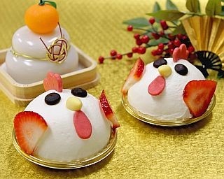 丸～いニワトリ型！キュートな「酉年干支ケーキ」