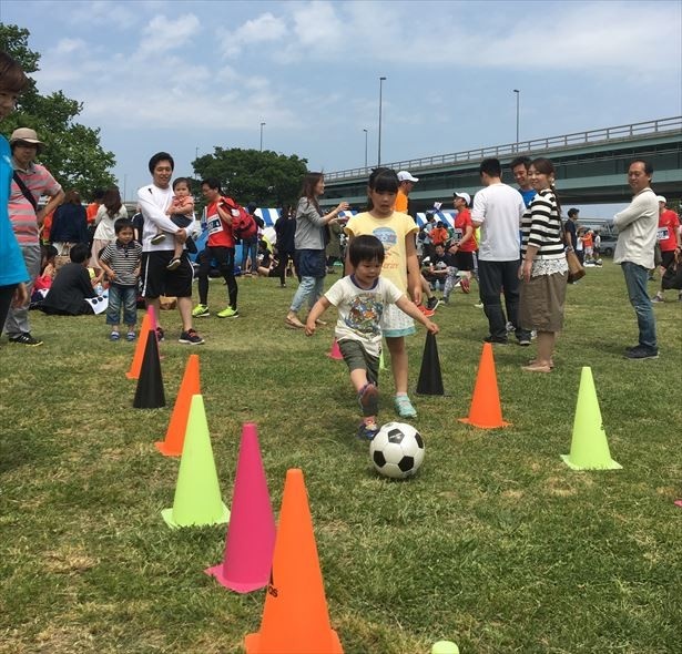 わんぱくパークで遊べるので、子供連れでも安心