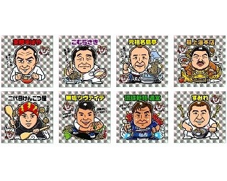 名物ラーメン店主がビックリマン風シールに！「ラーメンラリー in ラー博」