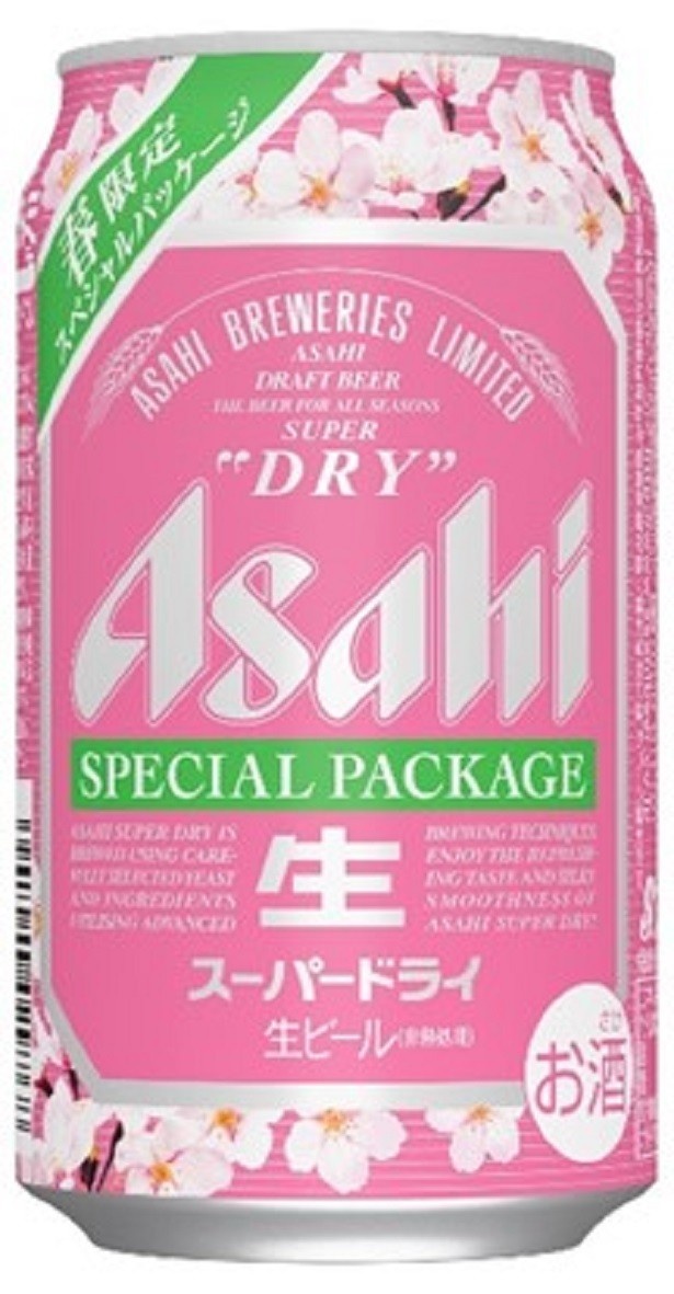 【写真を見る】春限定となる30周年「アサヒスーパードライ」の桜パッケージ缶