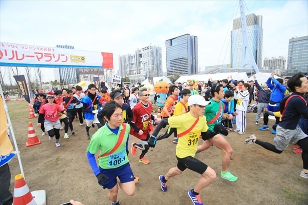 個人で参加する個人ランだけでなく、みんなで参加するリレーマラソンも！