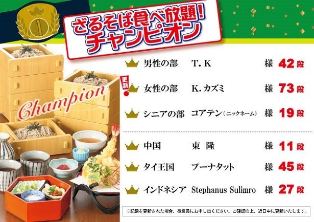 【写真を見る】今年はそば食べ放題記録の更新なるか