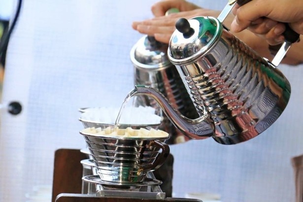 会場では、東海各地の店で出されるこだわりのブレンドコーヒーが楽しめる