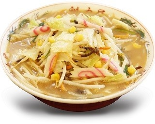 1日に必要な野菜摂取量が入ったラーメン激戦区の「野菜たっぷりタンメン」