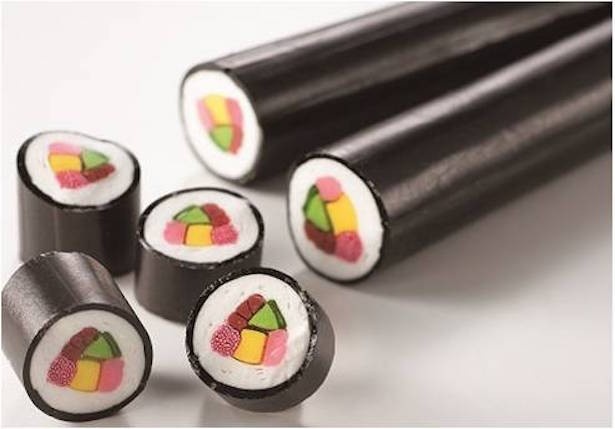 まるで食品サンプル！きゅうり、たまご、カニかまなどを精巧に表現！パパブブレ「キャンディ恵方巻」1月20日～2月3日販売※限定数あり(1本1200円)