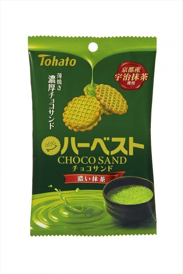 【写真を見る】「ハーベストチョコサンド・濃い抹茶」(税別100円)も登場！