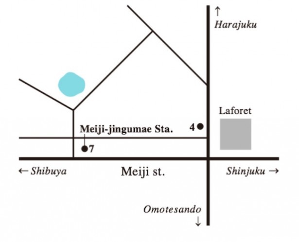 「MIZUcafe PRODUCED BY Cleansui」の地図