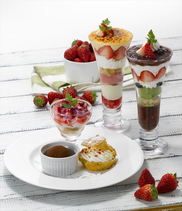 旬を迎える国産フレッシュ苺を使用した季節限定デザートメニュー「Strawberry Dessert」が登場
