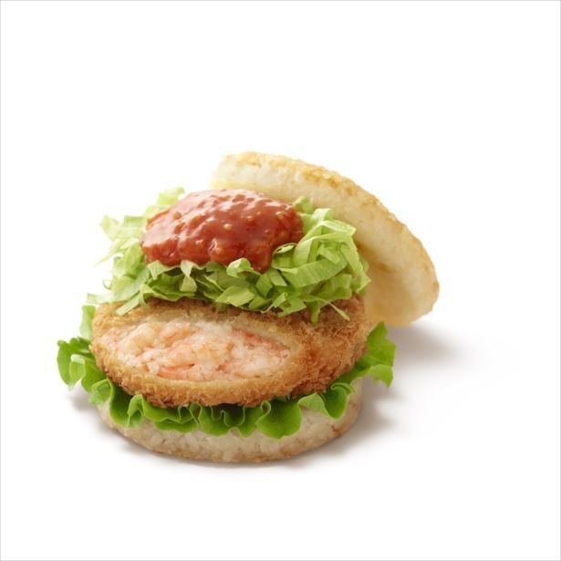 【写真を見る】「モスライスバーガー海老カツ＆蟹チリソース」(460円)