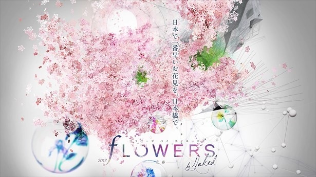 花のアートイベント「FLOWERS by NAKED 2017 —立春—」は日本橋三井ホールにて2月2日(木)から開催される