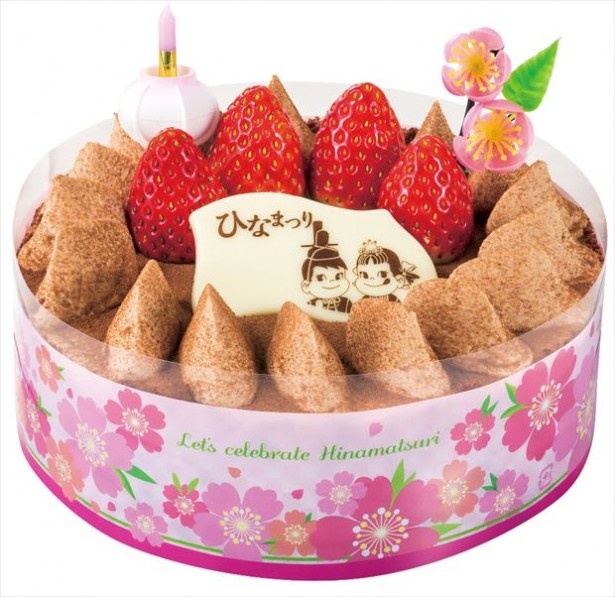 「ひなまつりミルクチョコショートケーキ」(2500円)