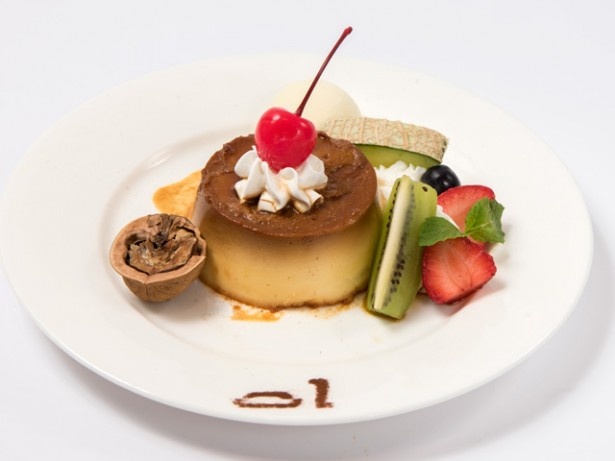「時をかける少女」オリジナルコラボメニューの「タイムリープ！？プリン・アラモード 食後に何かが起こる！？」(税抜き1380円)