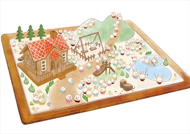 雪見うさぎが100匹ひしめく可愛らしいお菓子の世界「雪見うさぎファンタジー」