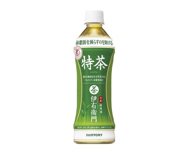 【写真を見る】3年連続トクホ飲料No.1の「伊右衛門 特茶（特定保健用食品）」
