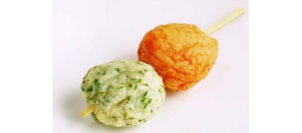 枝豆入りとコーン入りで見た目も鮮やか。まめまめ団子
