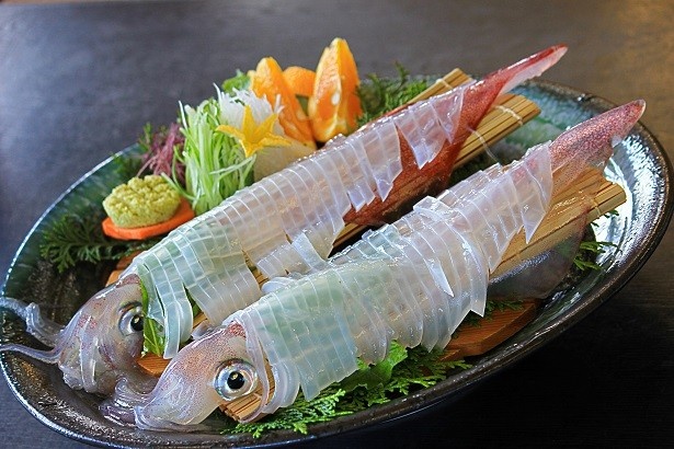 実際の呼子名物イカ