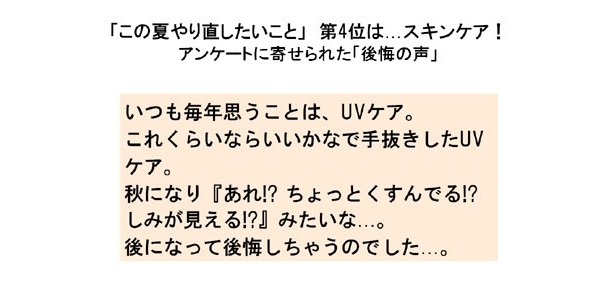 今からしっかり取り戻すスキンケアをこころがけたいですね