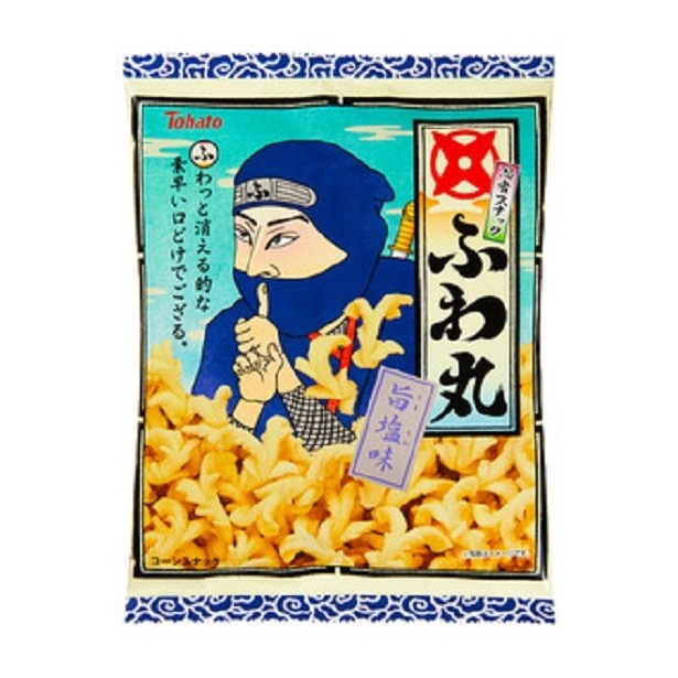 【写真を見る】2月13日(月)発売の「忍者スナック　ふわ丸・旨塩味」(参考小売価格税別122円)
