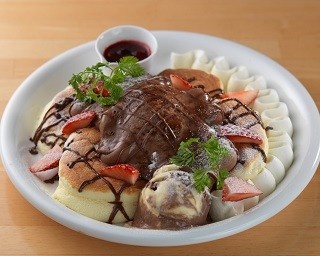 感動口どけのパンケーキにバレンタイン限定の新作！隠されたサプライズも