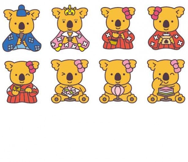 全8種類のひなまつり関連絵柄のビスケットが高確率で入っている