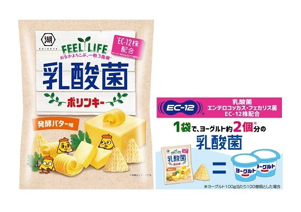 【写真を見る】1袋でヨーグルト約2個分の乳酸菌を採れるおなかにもうれしい新フレーバー