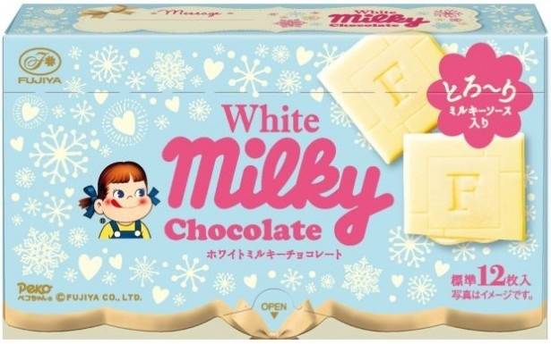 【写真を見る】2月7日(火)に発売する冬限定新商品「ホワイトミルキーチョコレート」(オープン価格)はその名の通りミルキー味のホワイトチョコレート！