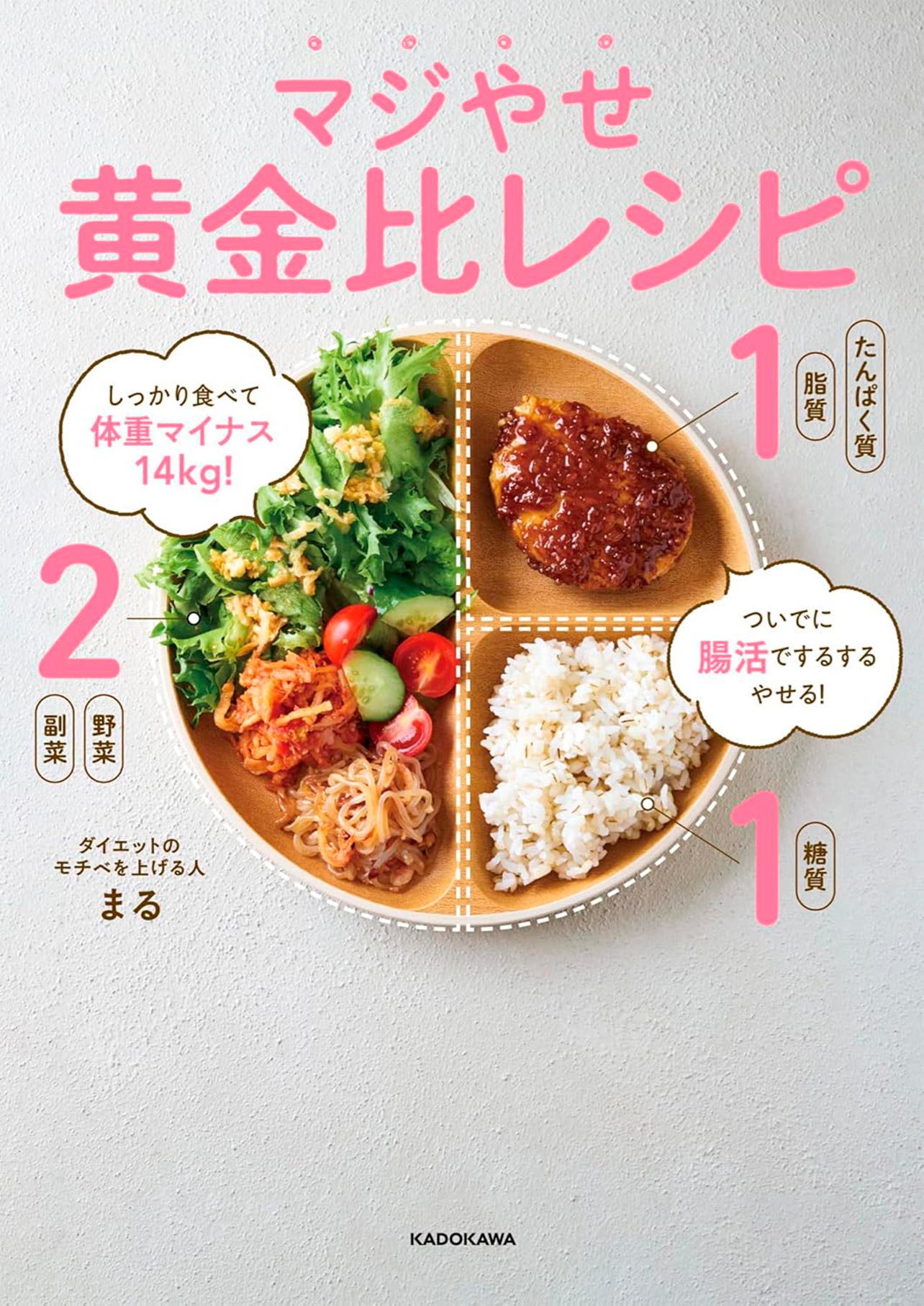 『しっかり食べて体重マイナス14kg！ついでに腸活でするするやせる！ マジやせ黄金比レシピ』